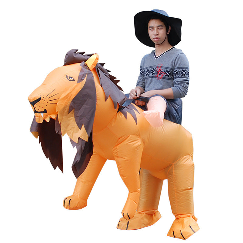 Halloween Children's Clothes Lion Tiger Inflatable Costume