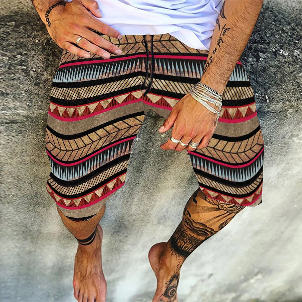 Men's Beach Pants Fun 3D Printed Swimming Trunks