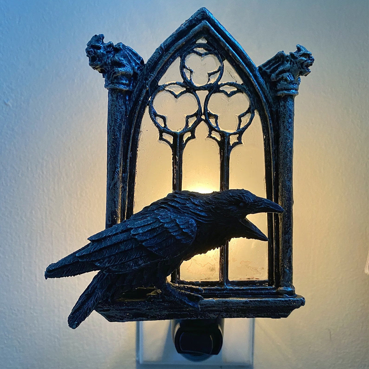 Halloween Hanging Crow Small Night Lamp Decoration