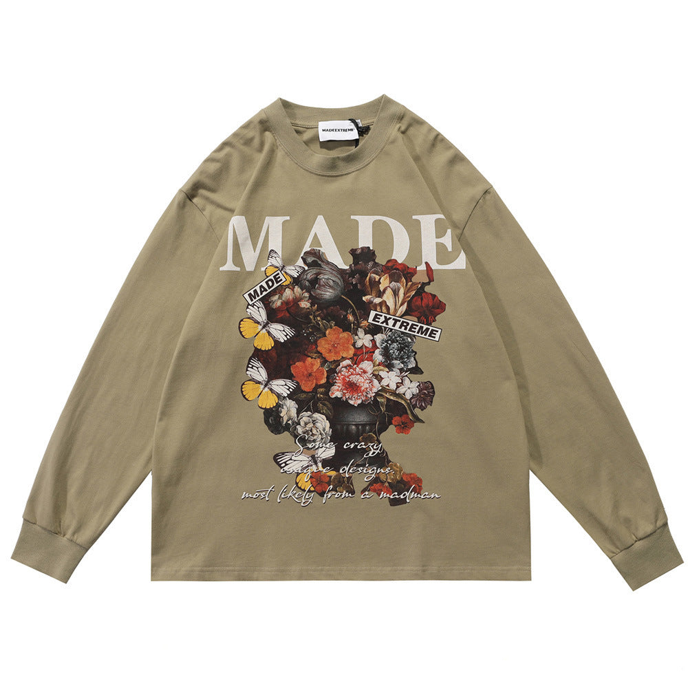 Fried Street Loose Crew Neck T-Shirt