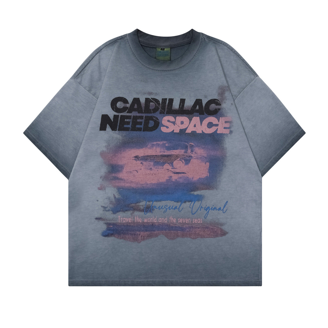 Street Tide Brand Washed T-shirt