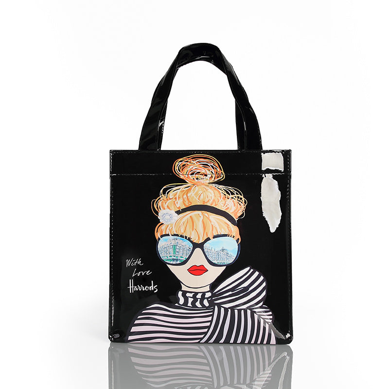 Cartoon PVC Fashion Tote Shopping Bag Storage Bag
