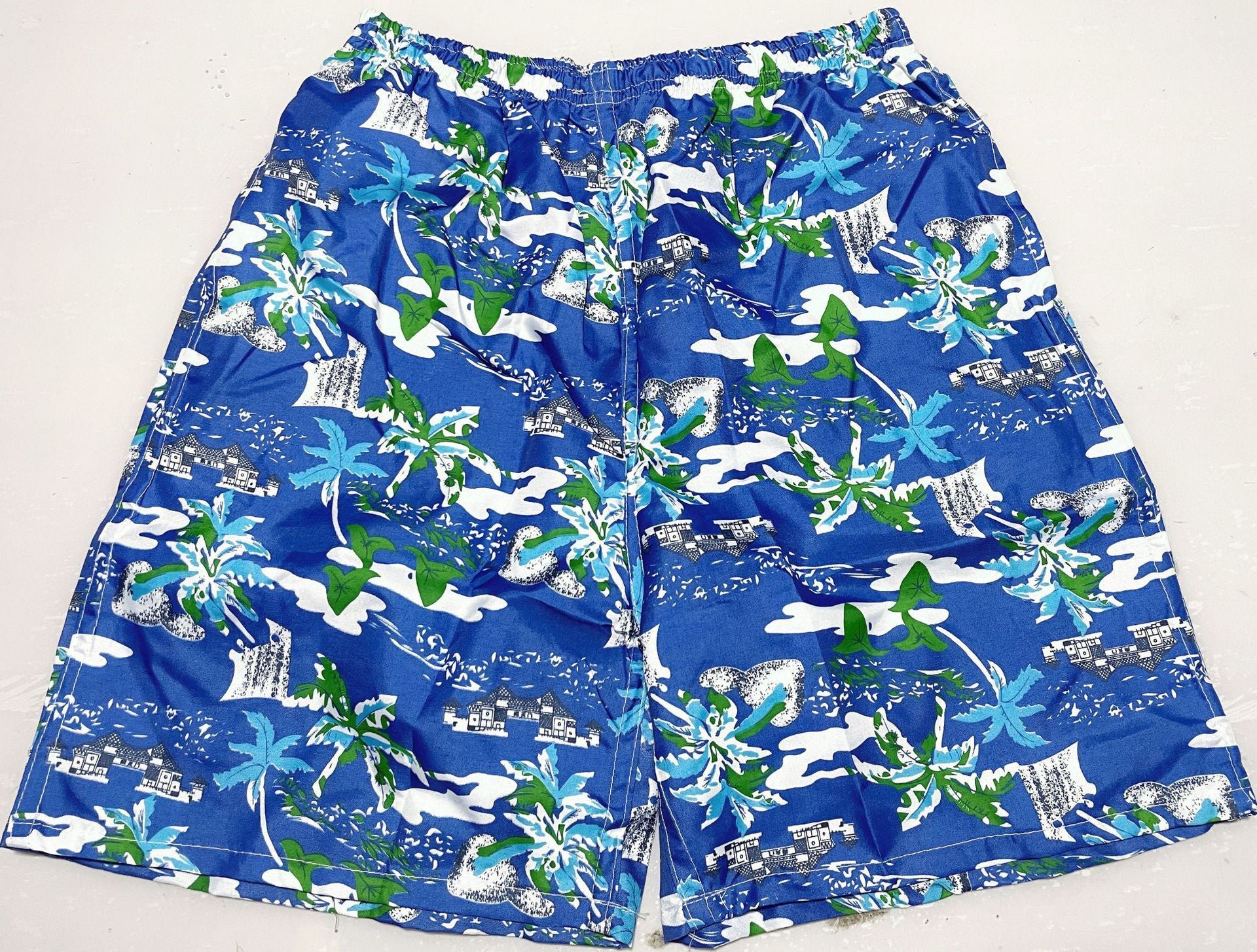 Fashion Men's Casual Printed Five-point Swimming Trunks