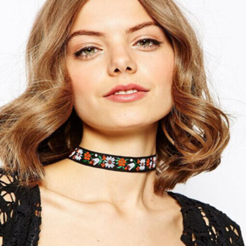 Korean Style Popular Street Style Cotton Collar Necklace