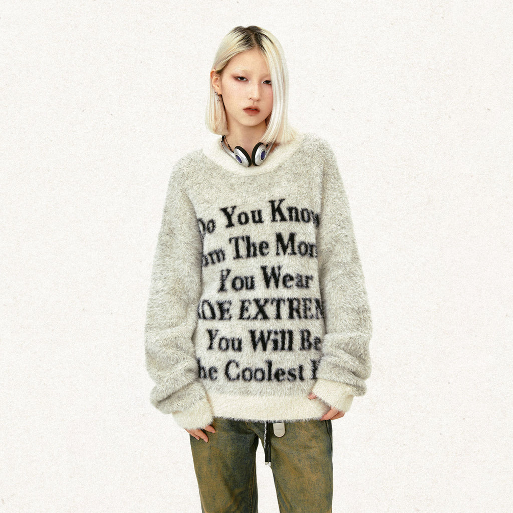 Street Slogan Letter Culture Sweater
