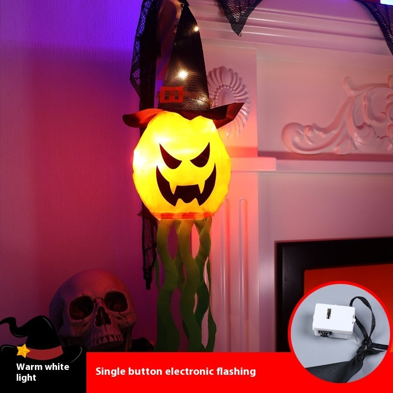 Halloween Hat LED Ghost Lighting Chain Ghost Festival Party Decoration